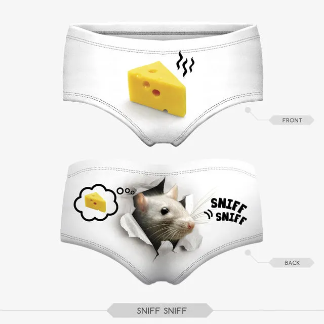3D Humorous Printed Knicker Panties Underwear in 20 designs