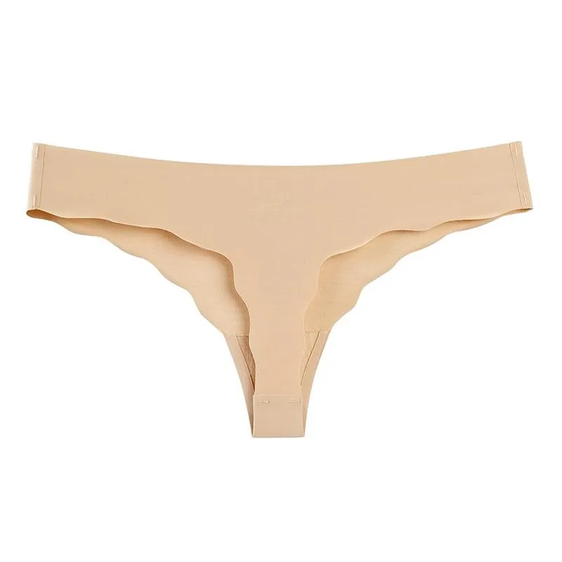 4 pcs Thong Leopard Seamless Panties Low Waist