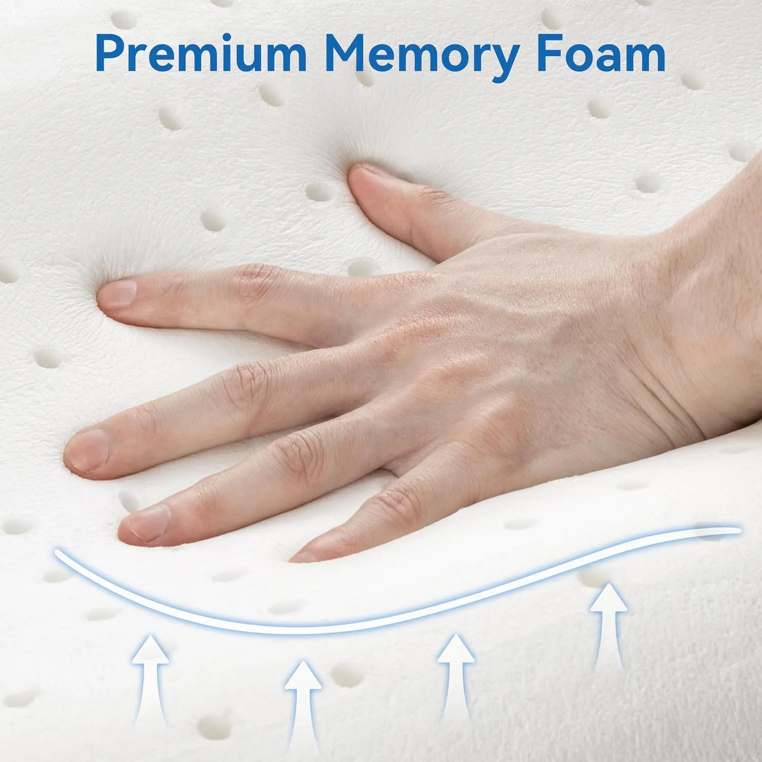 AM AEROMAX Cooling Contour Memory Foam Pillow, Cervical Pillow for Neck Pain Relief, Neck Orthopedic Sleeping Pillows for Side, Back and Stomach Sleepers.