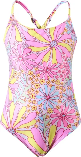 Angel season Girls One Piece Swimsuits Teens Bathing Suit Straps Kids Cute Swimwear with UPF 50  Daisy Halter Size 7-14