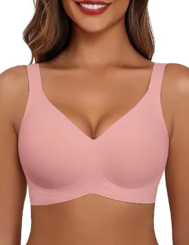 Avidlove Bras for Women Seamless Bra Full Coverage T Shirt Bralettes Push Up Bra Wireless Bra