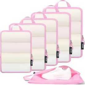 BAGAIL 4 Set/6 Set Ultralight Compression Packing Cubes Packing Organizer for Travel Accessories Luggage Suitcase Backpack