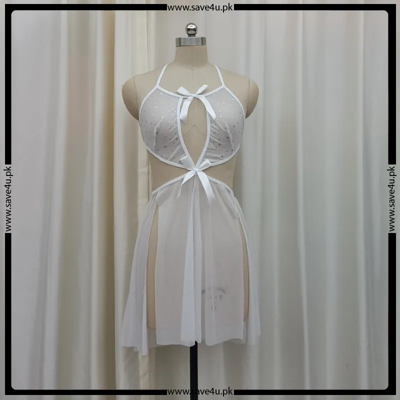 Beautiful Lace Mesh Short Sleepwear