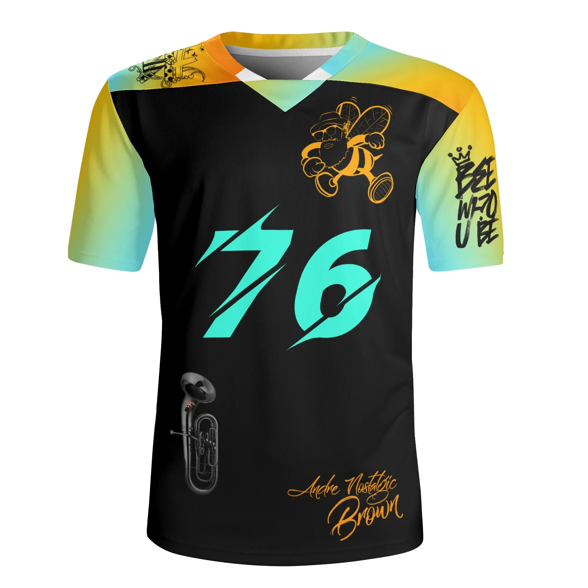 Blk Insct Famili  Baritone Mens All Over Printing Rugby Jersey