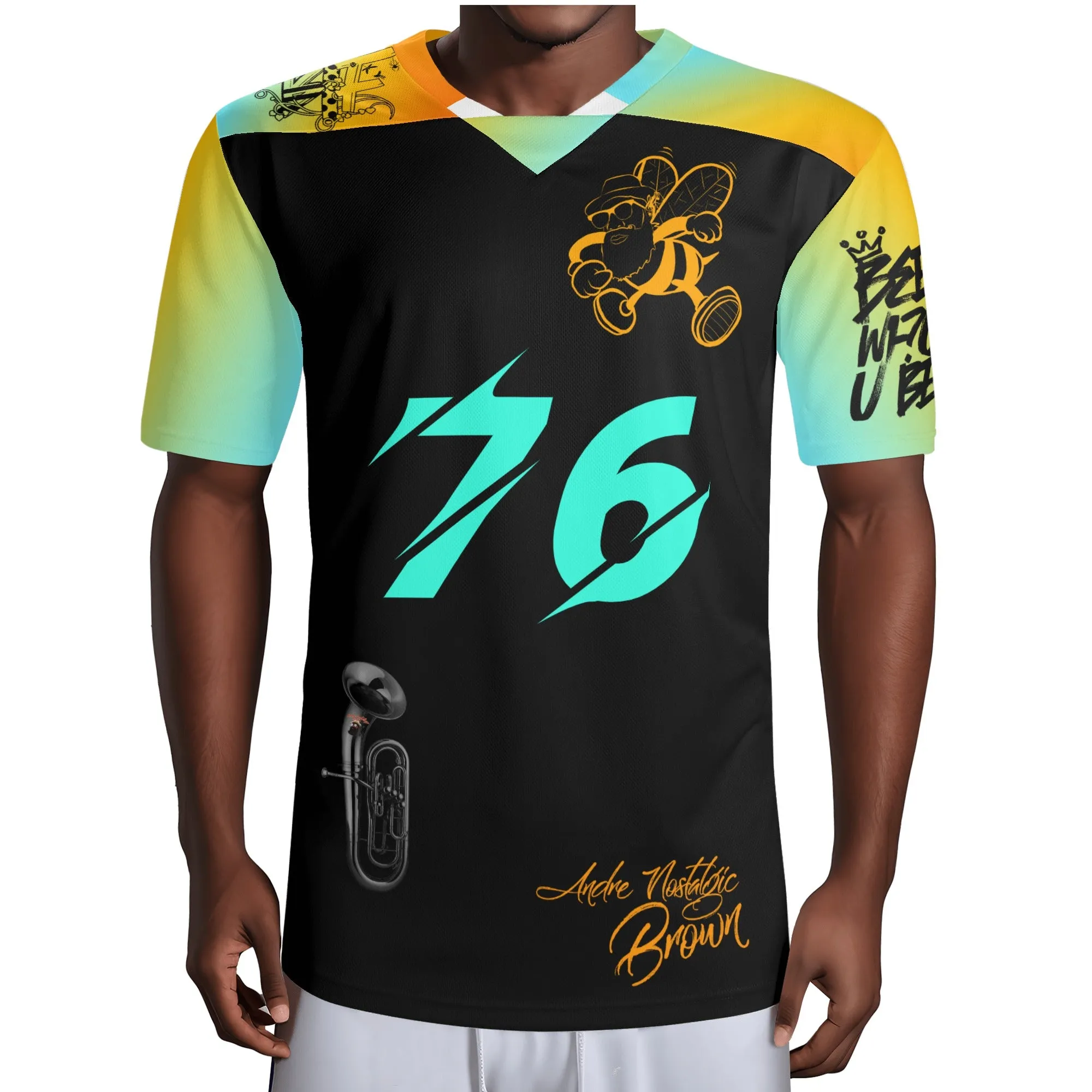 Blk Insct Famili  Baritone Mens All Over Printing Rugby Jersey