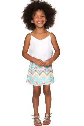 Chevron Please Aria A-Line Skirt - Girls