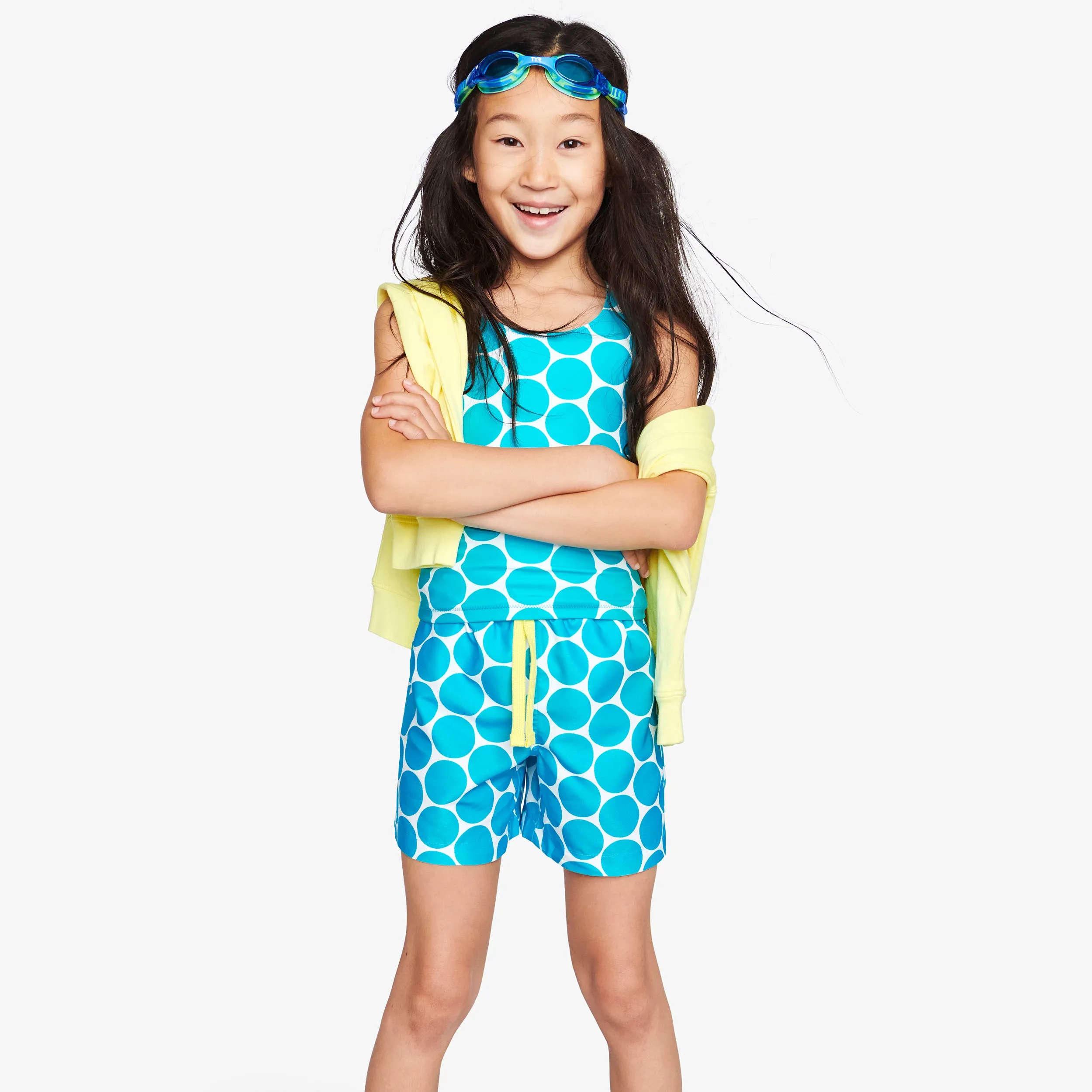 Clearance kids swim trunk in dot