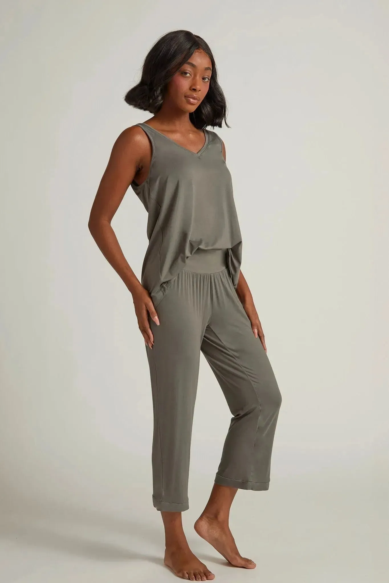 Faceplant Bamboo Capri Pajama Pant