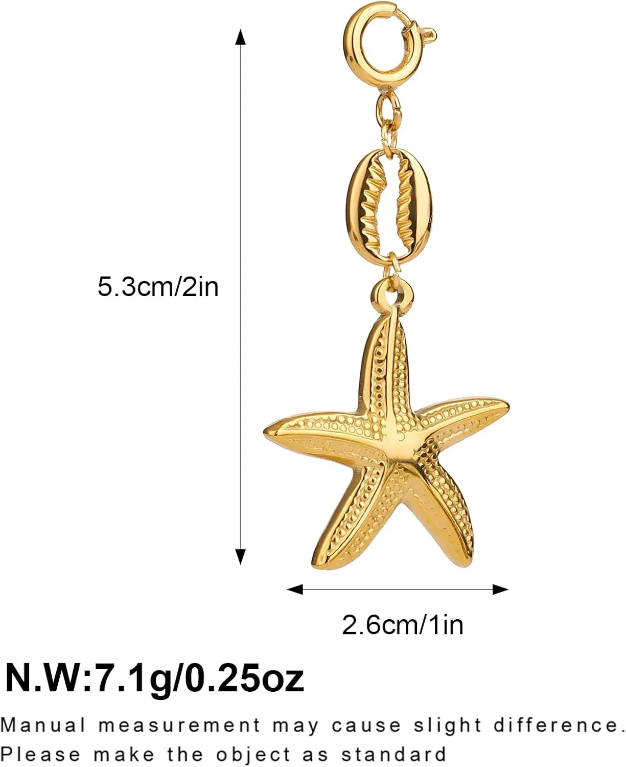 FAMARINE Shell Beach Keychain for Women Starfish Seahorse Sun Rainbow Keychain