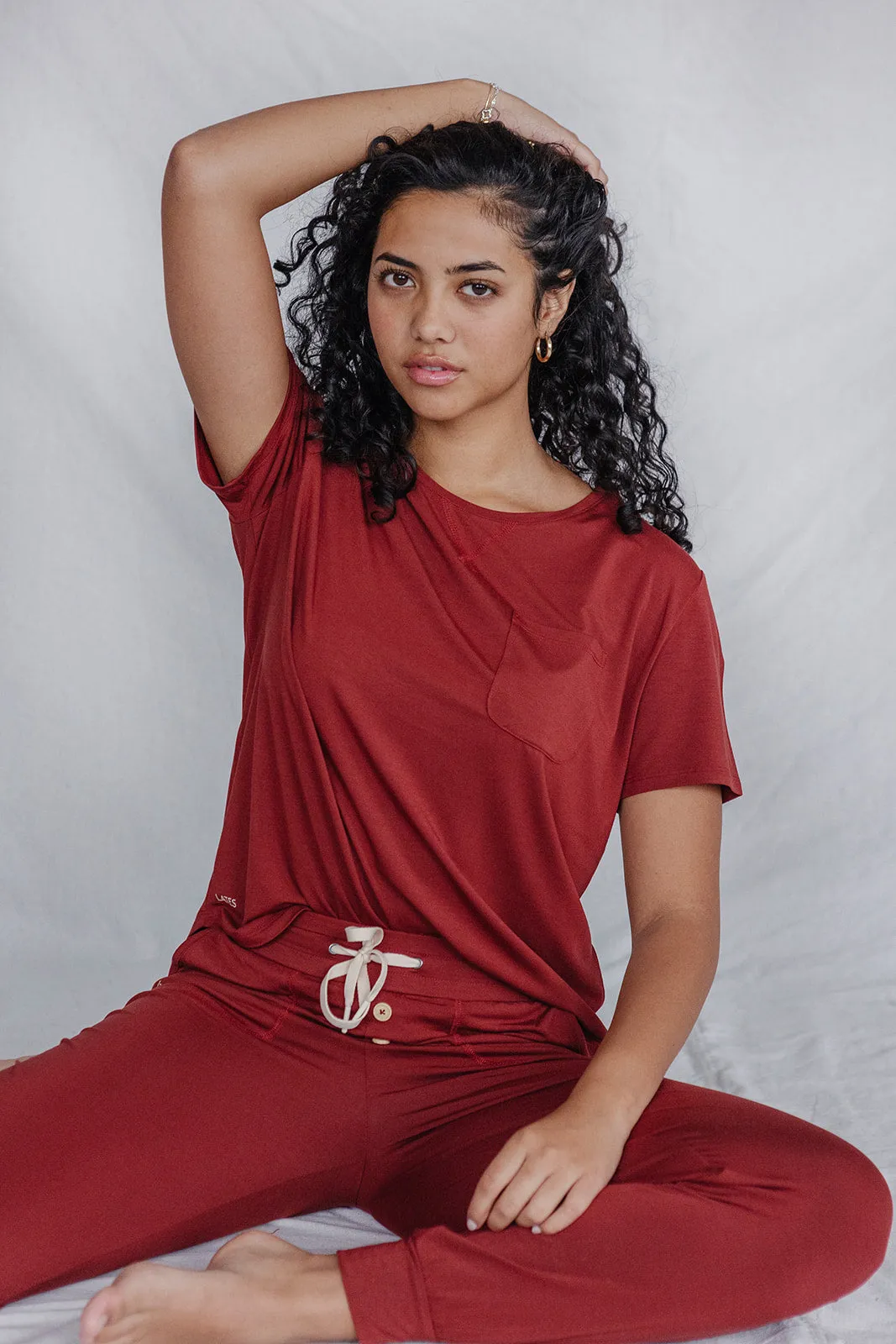 JAM PANTS SET | Fired Brick Short Sleeve
