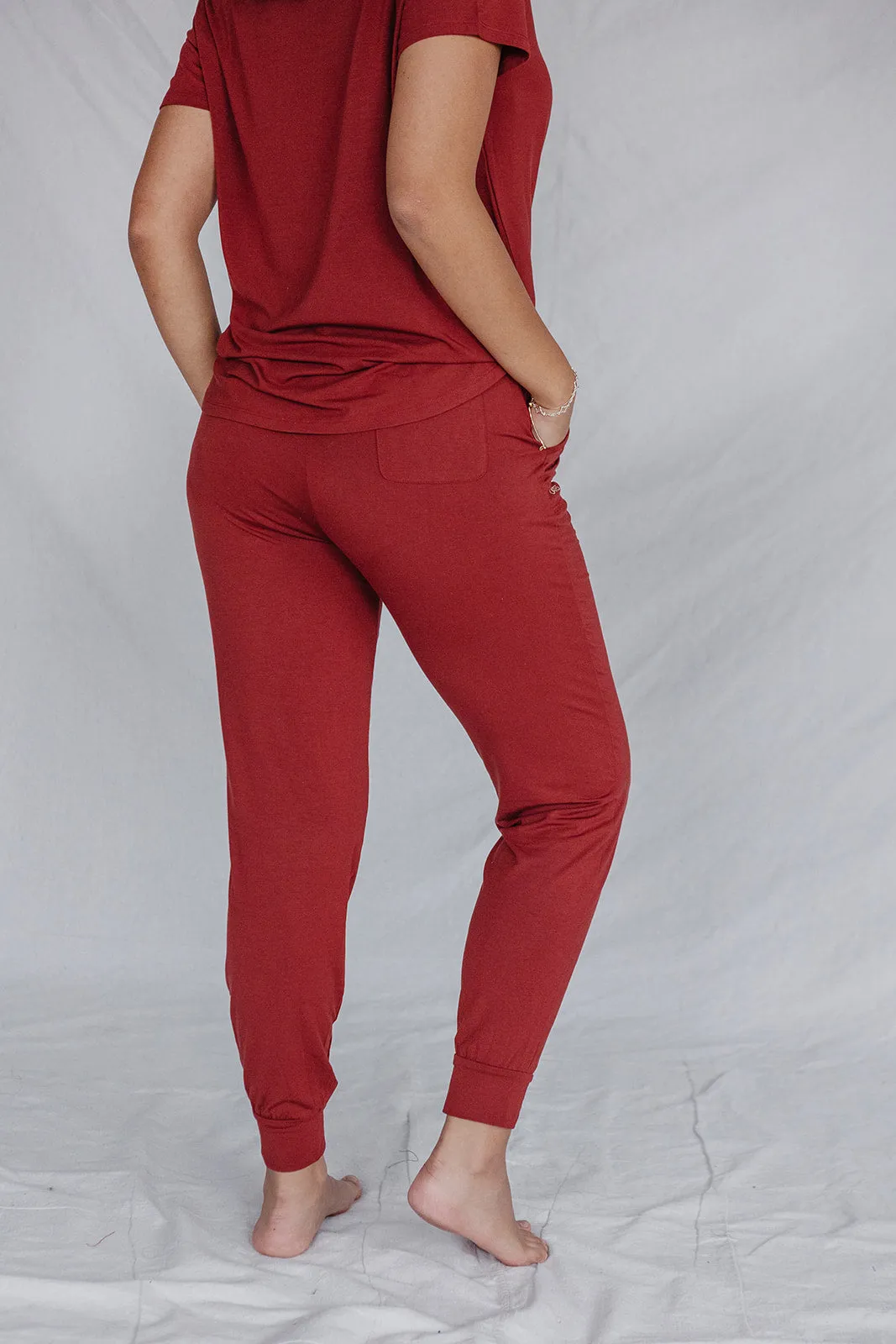 JAM PANTS SET | Fired Brick Short Sleeve