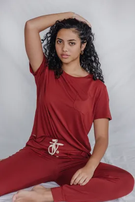 JAM PANTS SET | Fired Brick Short Sleeve