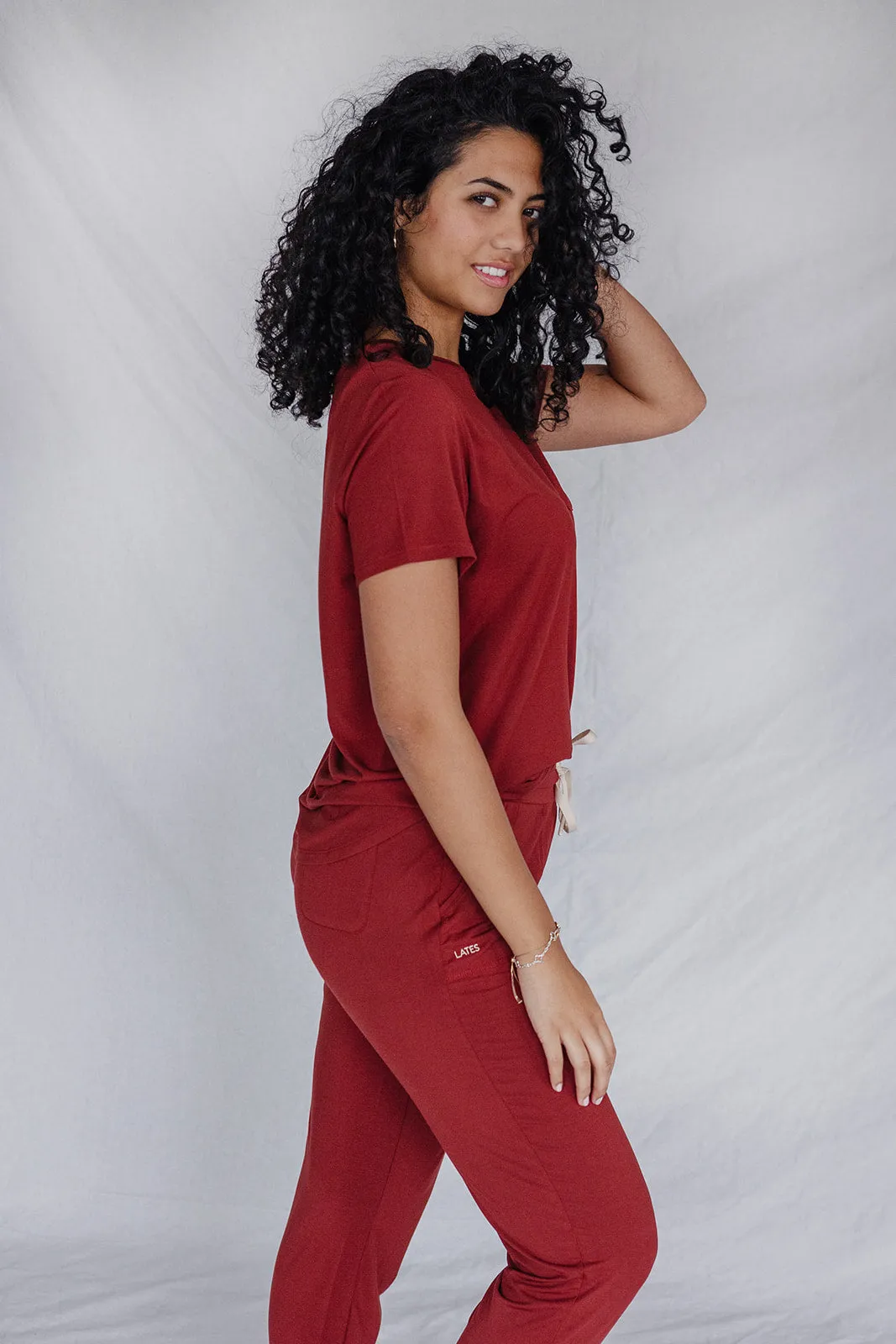 JAM PANTS SET | Fired Brick Short Sleeve