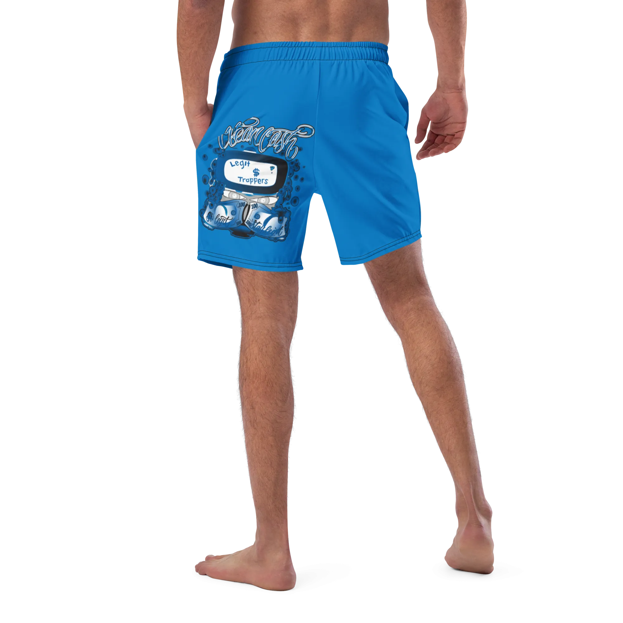 Legit Trappers Check Clean Cash Men's swim trunks