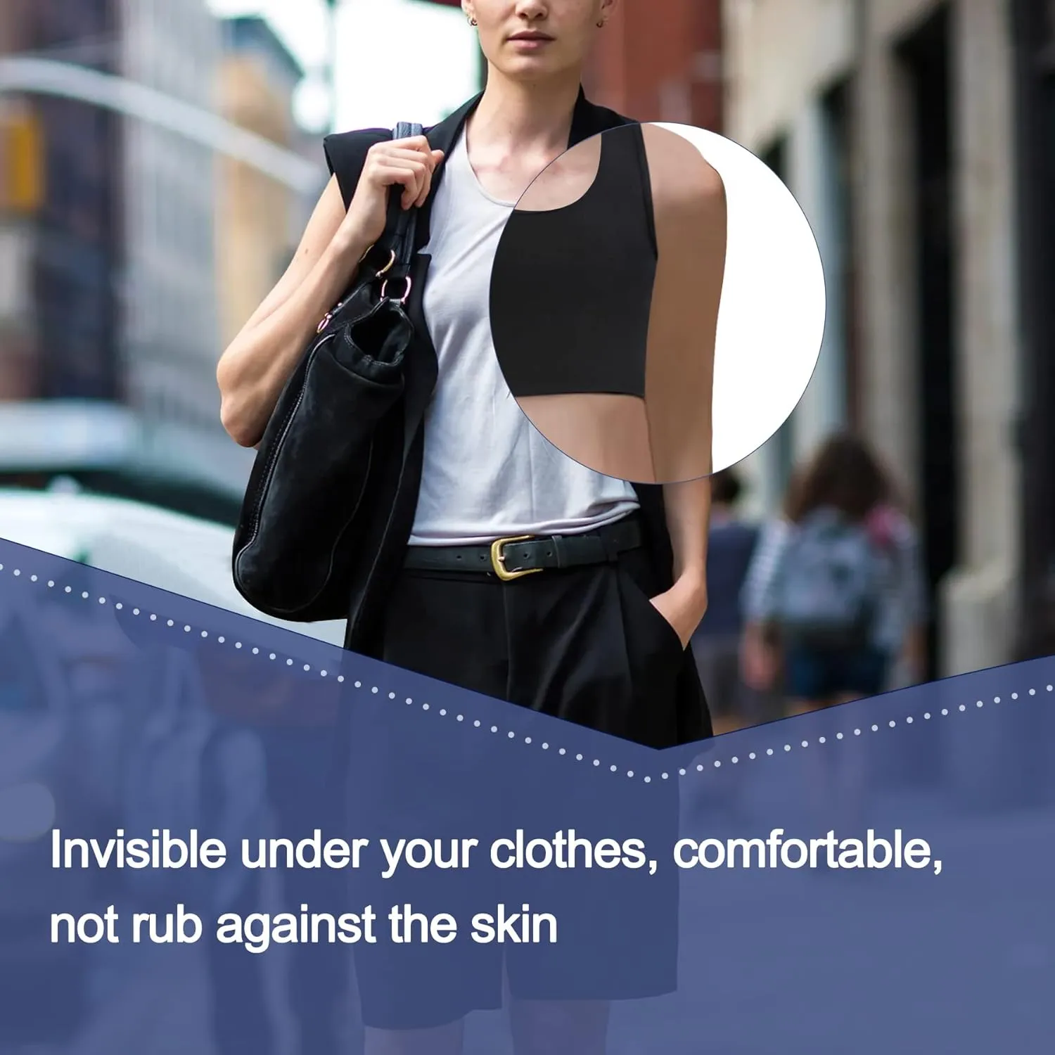 LEINIDINA Chest Binder for Transgender FTM LGBT Tomboy Tops Women Breathable Binder Bra Tank Tops Elastic