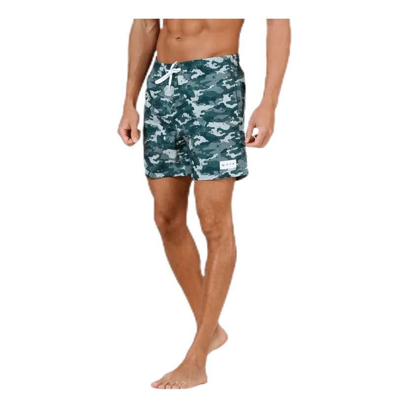 Louie Swim Trunks Patterned/Green