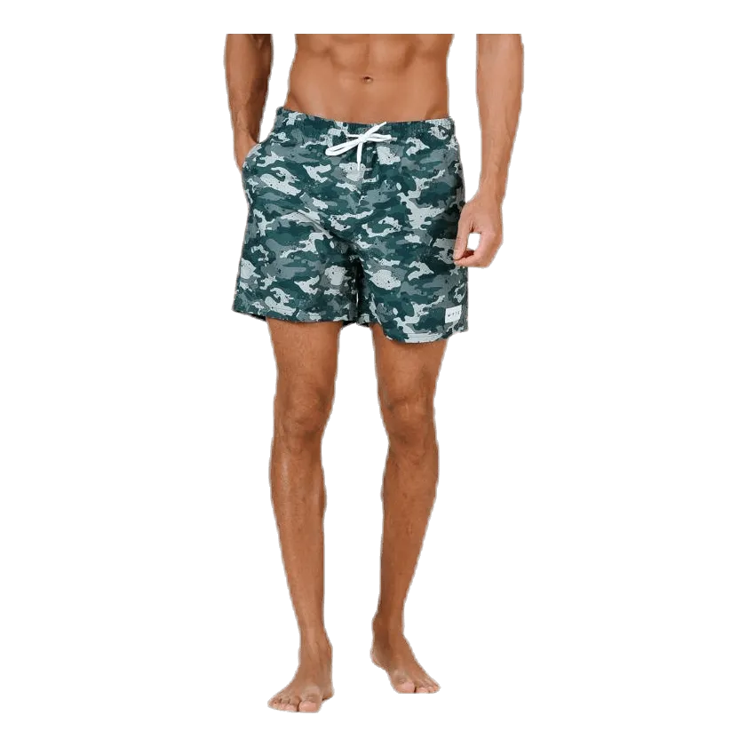 Louie Swim Trunks Patterned/Green