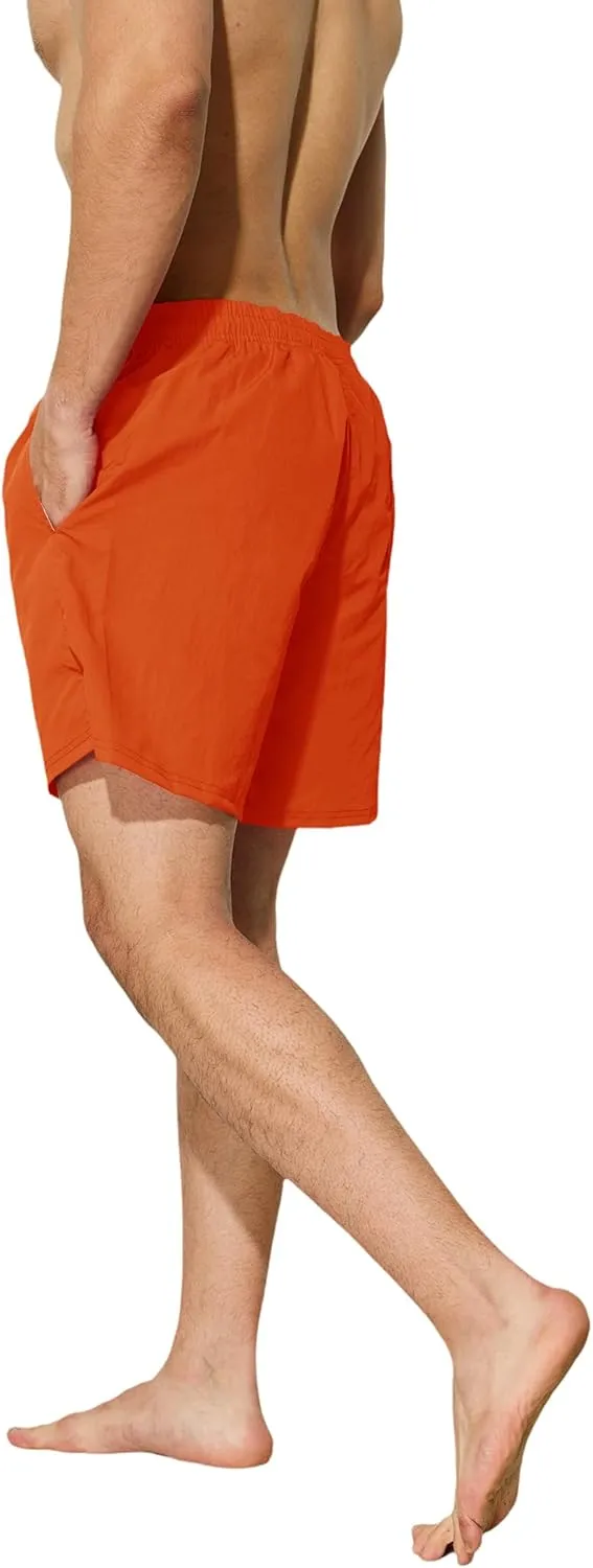 Mens Swim Trunks 5 inch Quick Dry Swim Shorts with Mesh Lining Beach Board Shorts Swimwear Bathing Suit