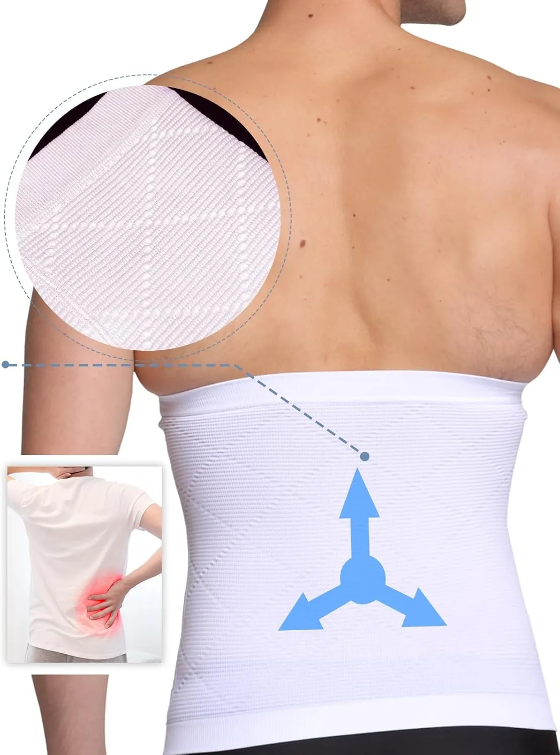 Mens Waist Cinchers Tummy Control Belt Stomach Shaping Trainer Shapewear Abdomen Compression Slimming Body Shaper