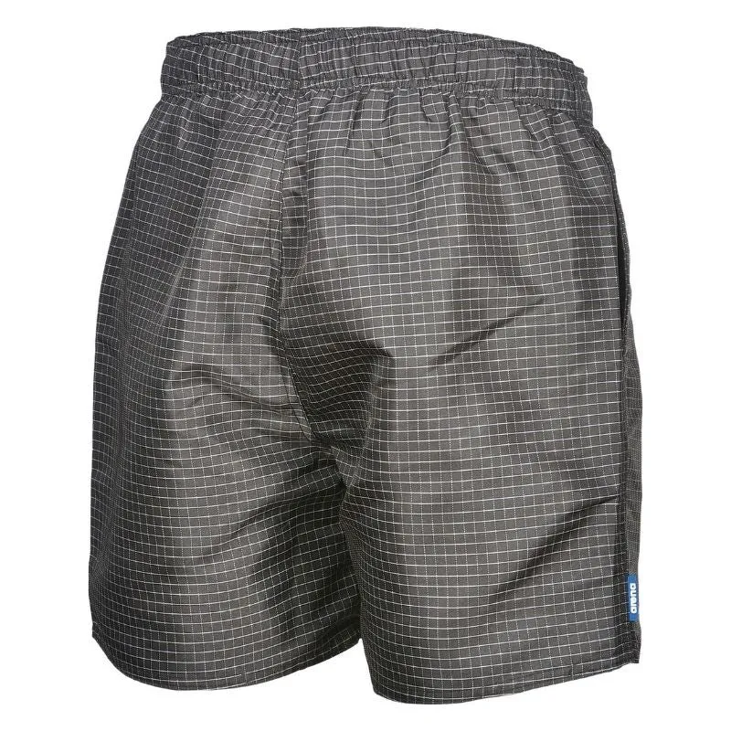 MEN'S YARN DYED CHECK BOXER SWIM SHORTS