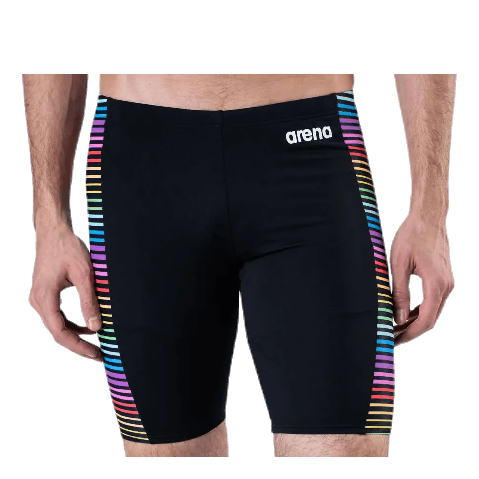 Multicolor Stripes Jammer Patterned/Black