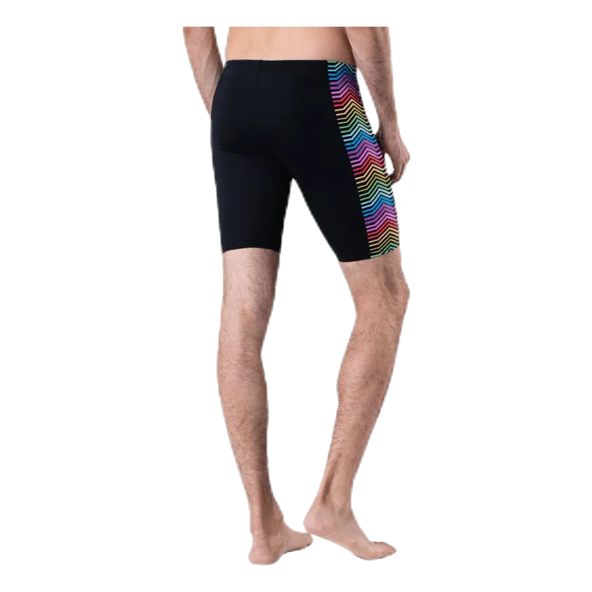 Multicolor Stripes Jammer Patterned/Black