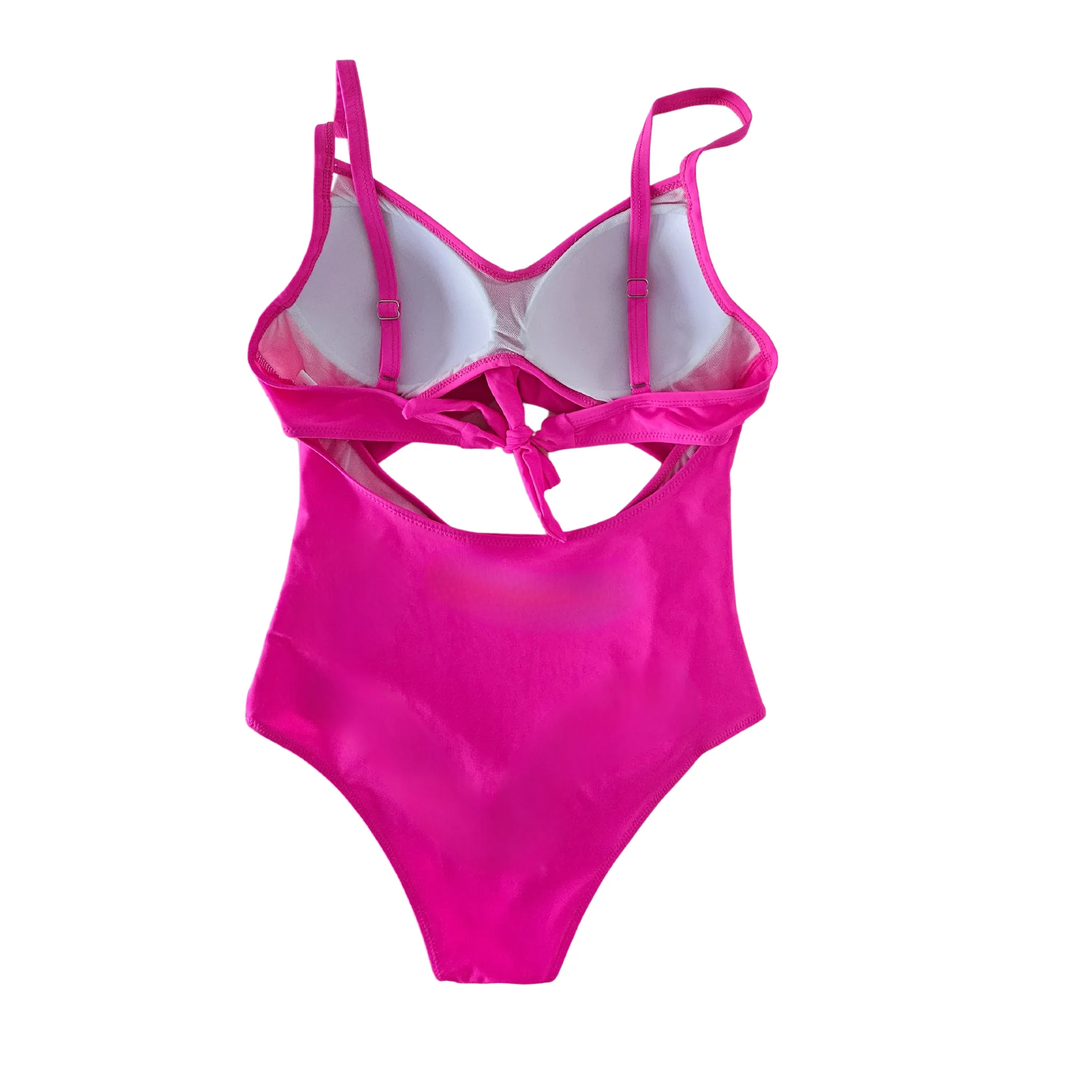 Pink Cut-Out Tummy Control Swimsuit