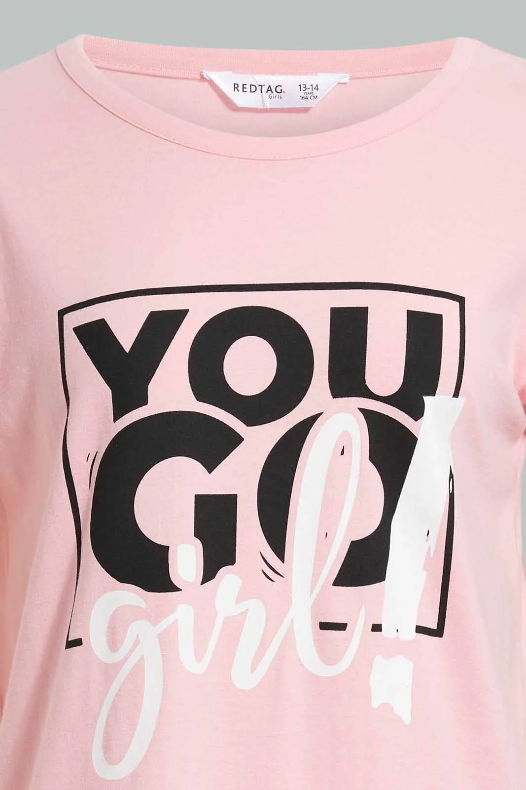 Pink Prinked Night Dress For Baby Girls