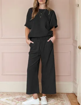 Pure Relaxation Textured Loungewear Set
