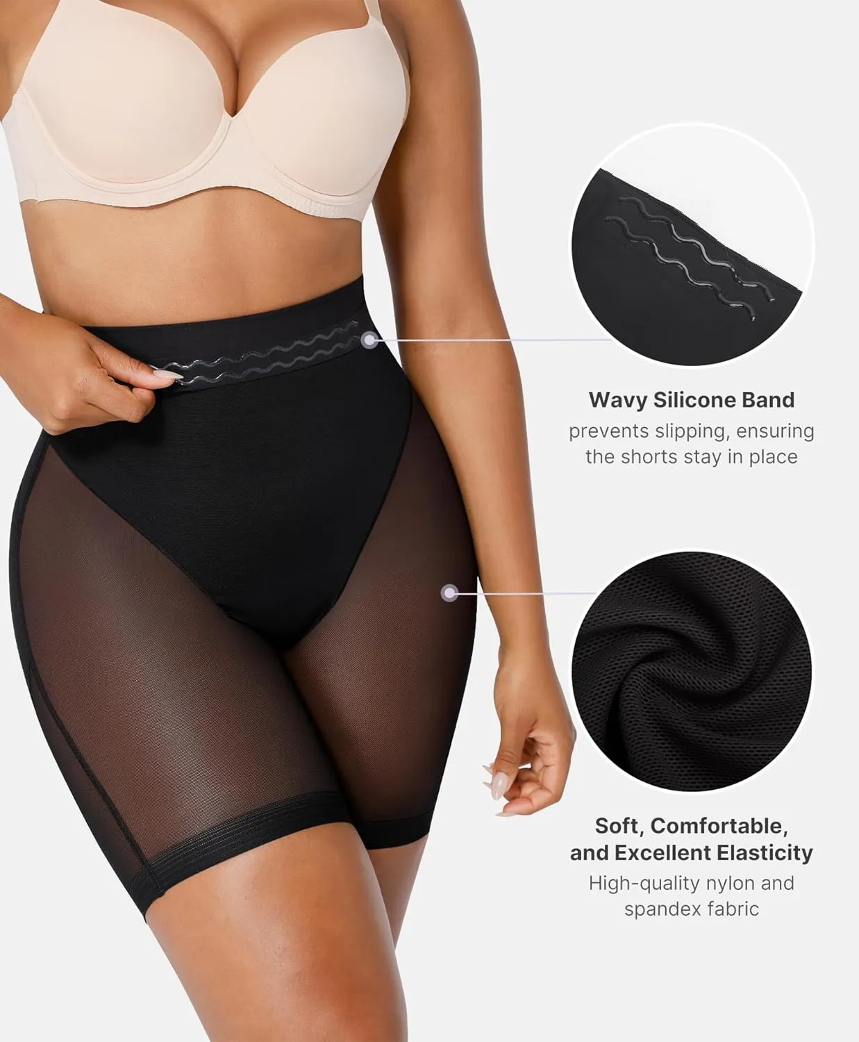 SHAPELLX Shapewear Tummy Control High Waist Shaping Butt Lifting Shorts Cincher Girdle Womens Body Shaper Panties