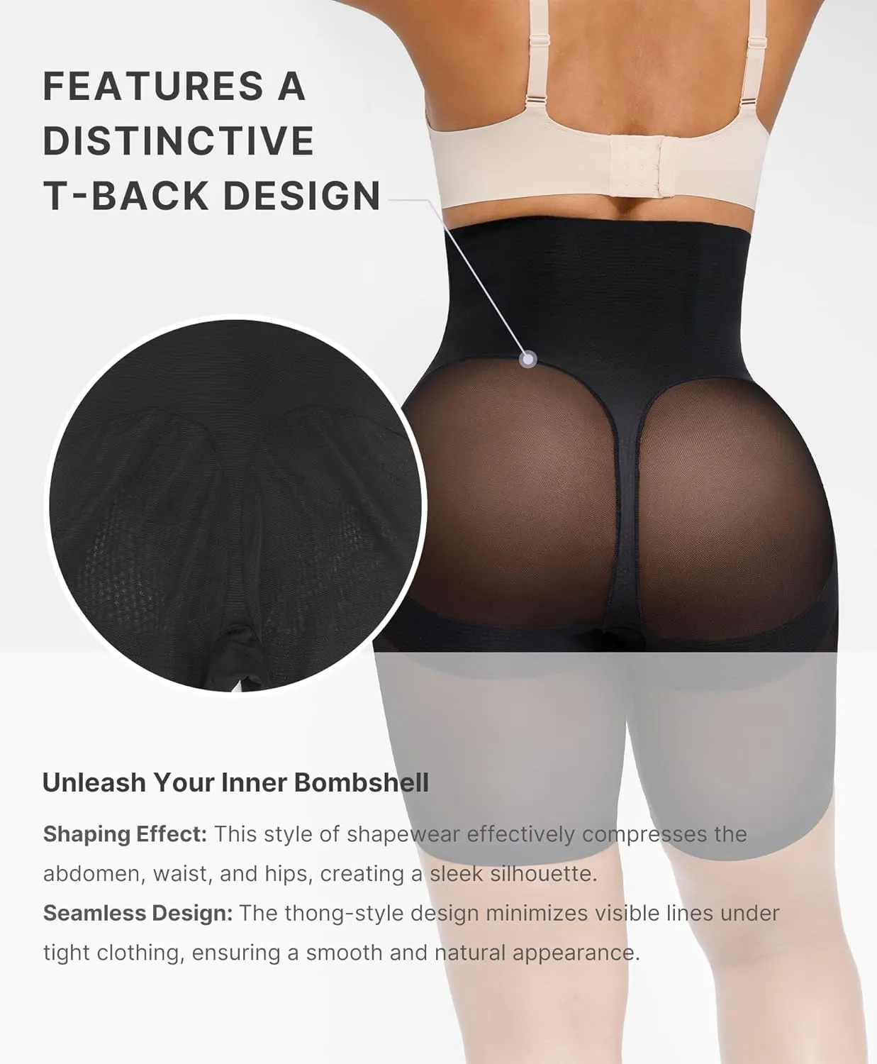 SHAPELLX Shapewear Tummy Control High Waist Shaping Butt Lifting Shorts Cincher Girdle Womens Body Shaper Panties