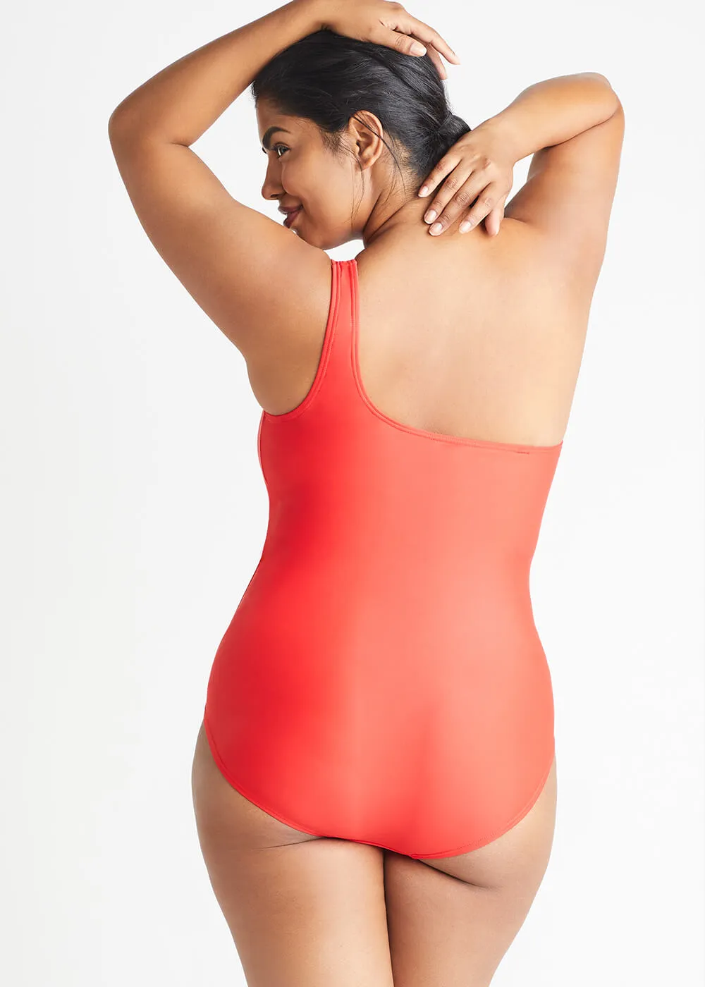 Siren One Shoulder One Piece Swimsuit