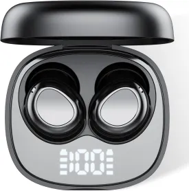 Sleep Ear Buds, True Wireless Earbuds, 2025 Ultra-Mini Bluetooth 5.4 Earbuds for Side Sleepers, 53H Play Hi-Fi Stereo 3D Bass Noise Cancelling Bluetooth headphones, USB C, IP7 Waterproof LED Earphones