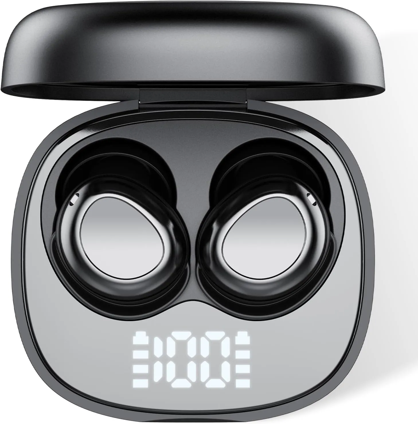 Sleep Ear Buds, True Wireless Earbuds, 2025 Ultra-Mini Bluetooth 5.4 Earbuds for Side Sleepers, 53H Play Hi-Fi Stereo 3D Bass Noise Cancelling Bluetooth headphones, USB C, IP7 Waterproof LED Earphones