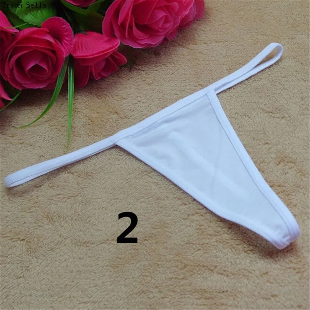 Solid color 20 color printing lingerie underwear women panties string GString thong