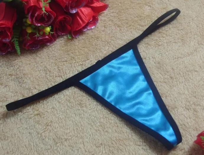 Solid color 20 color printing lingerie underwear women panties string GString thong