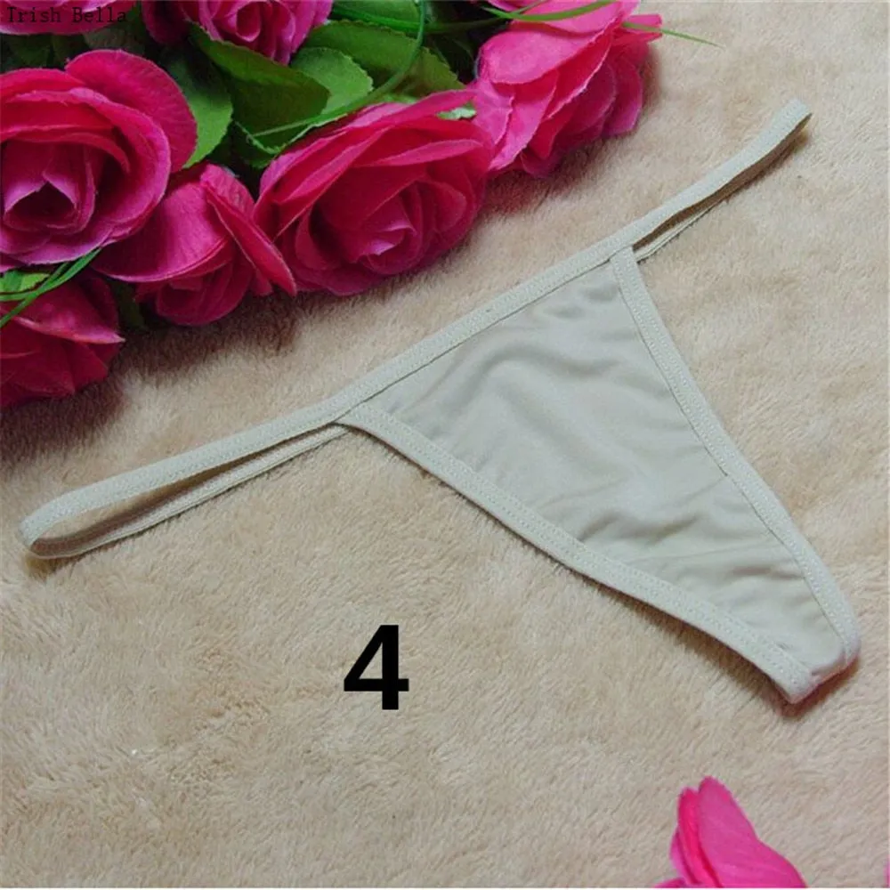 Solid color 20 color printing lingerie underwear women panties string GString thong