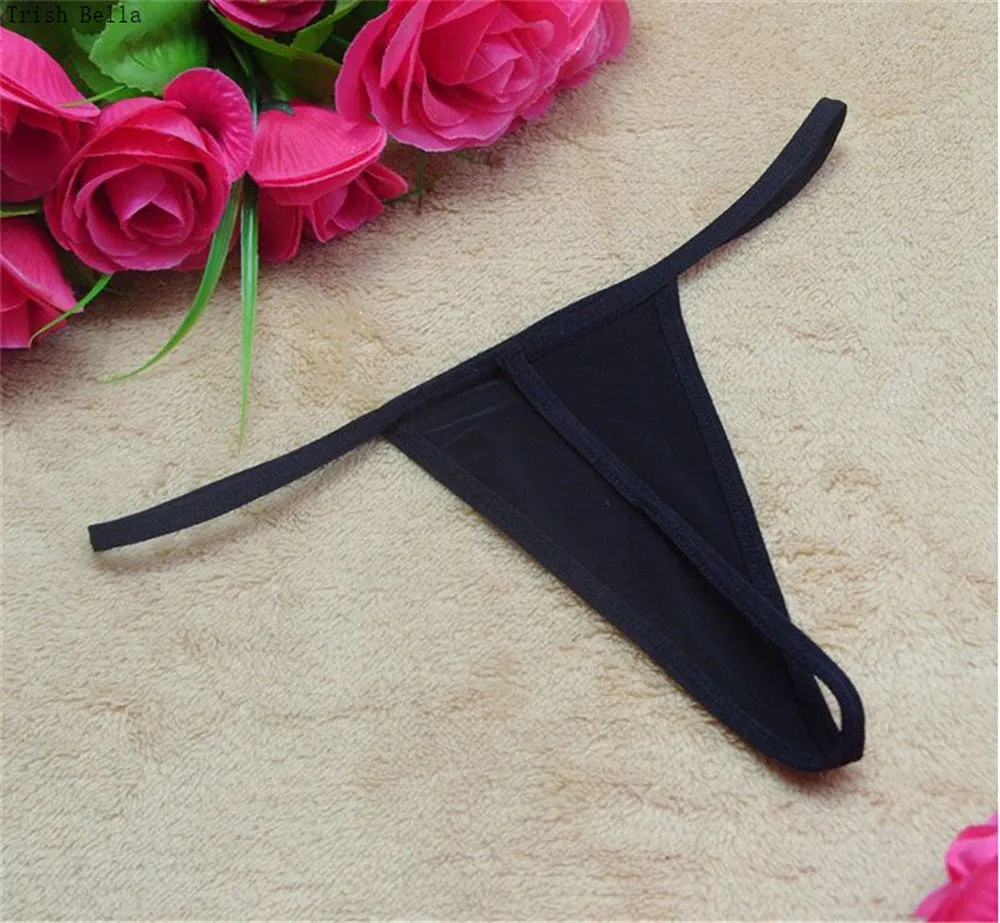 Solid color 20 color printing lingerie underwear women panties string GString thong