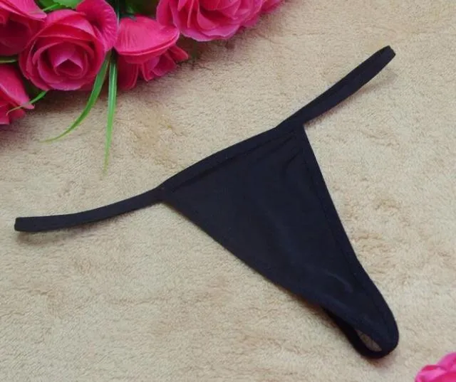 Solid color 20 color printing lingerie underwear women panties string GString thong