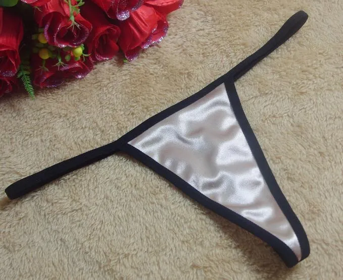 Solid color 20 color printing lingerie underwear women panties string GString thong