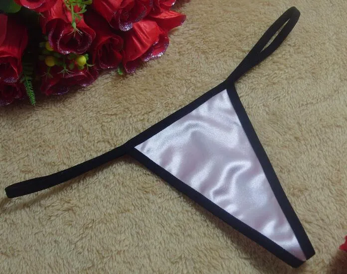 Solid color 20 color printing lingerie underwear women panties string GString thong