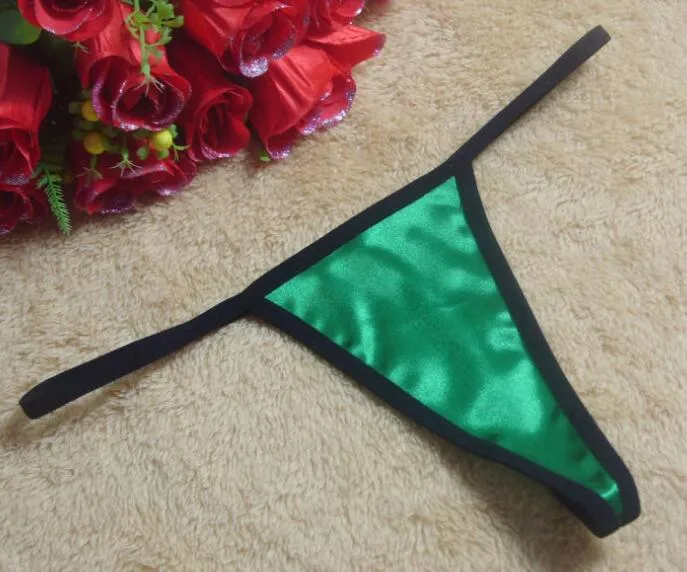Solid color 20 color printing lingerie underwear women panties string GString thong