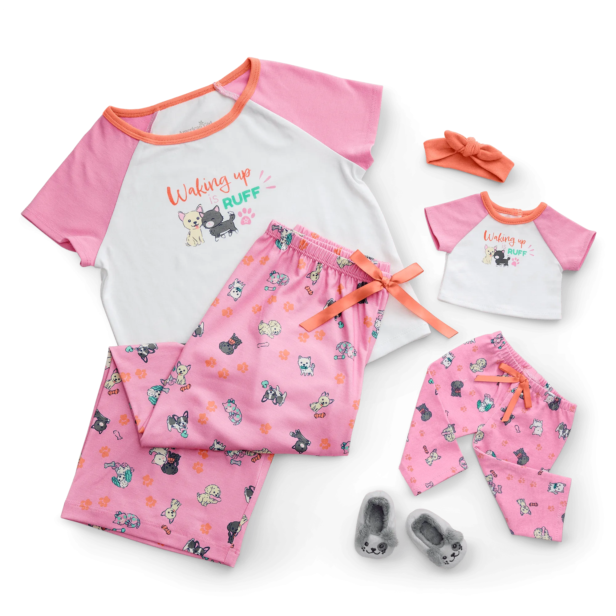 Waking Up Is Ruff PJs for Girls & 18-inch Dolls