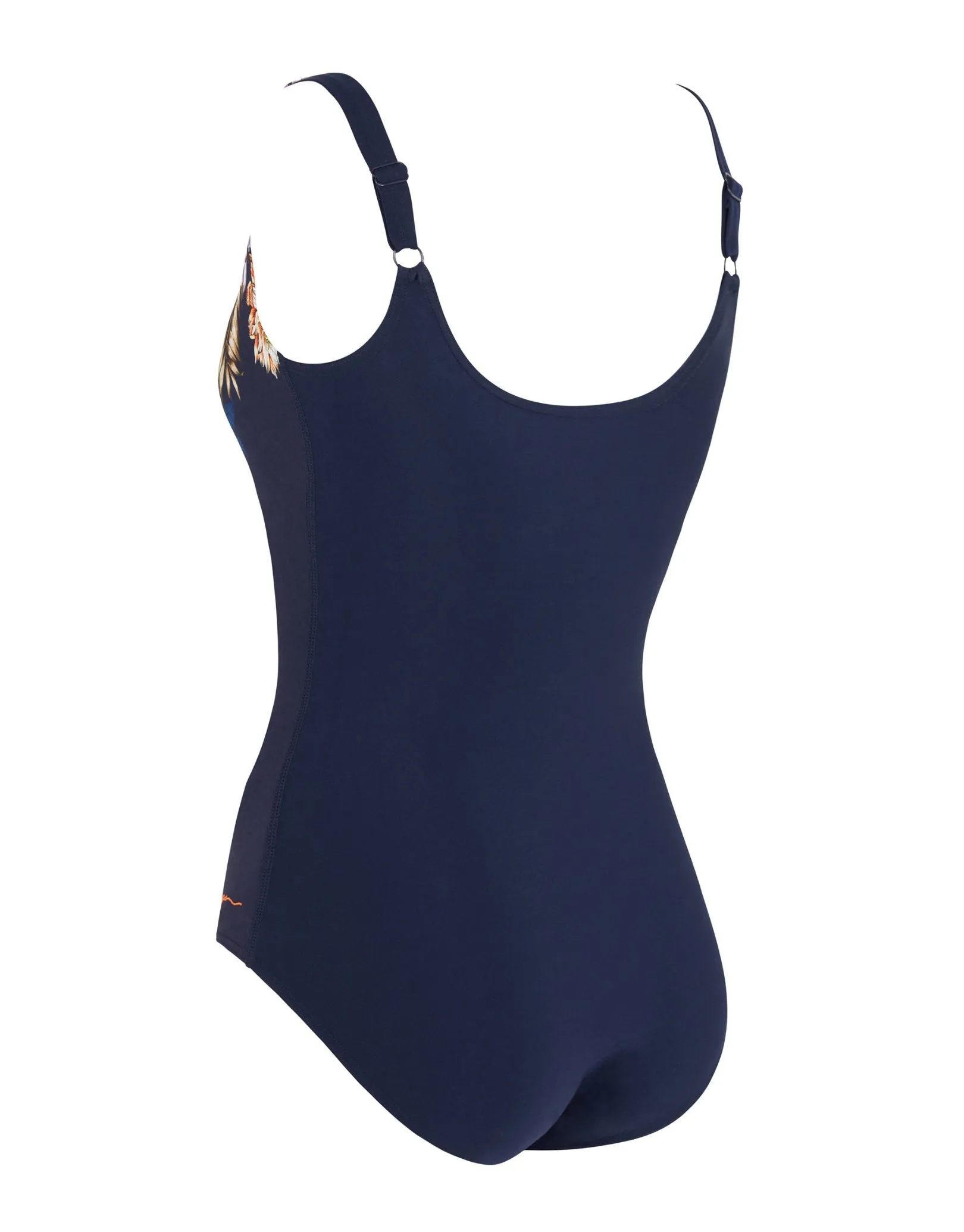 Zoggs Enigma Adjustable Scoopback Swimsuit - Navy/Multi