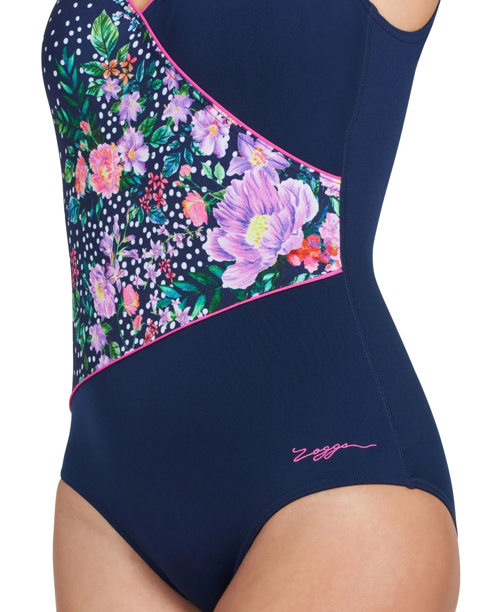 Zoggs Martinique Wrap Front Swimsuit
